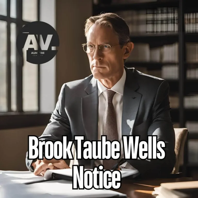 Brook Taube Wells Notice