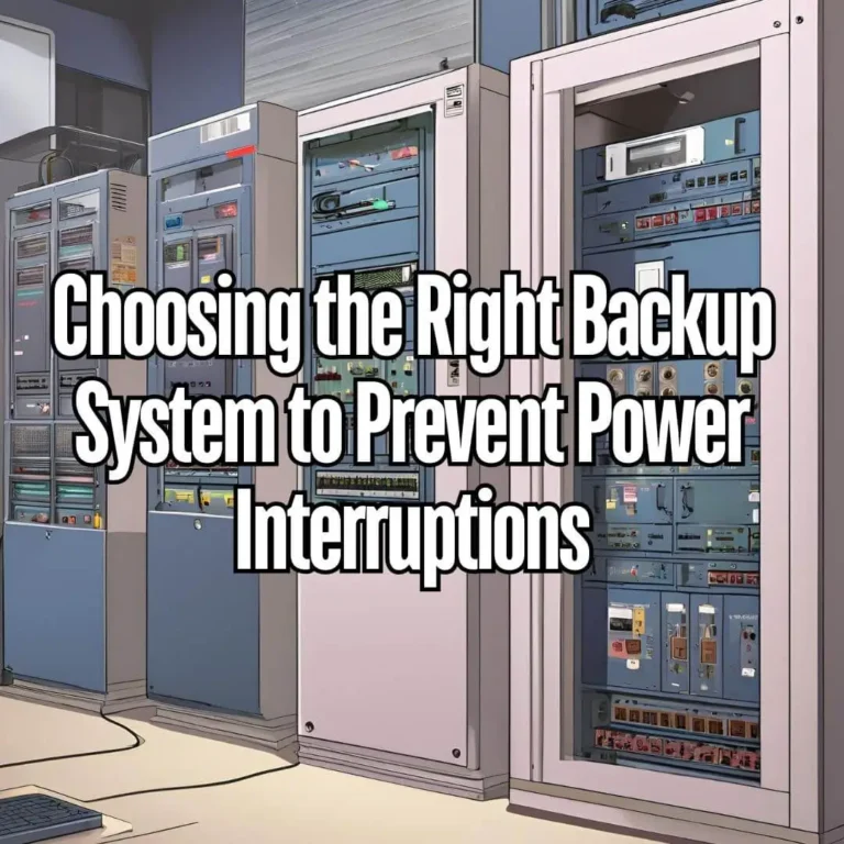 Choosing the Right Backup System to Prevent Power Interruptions