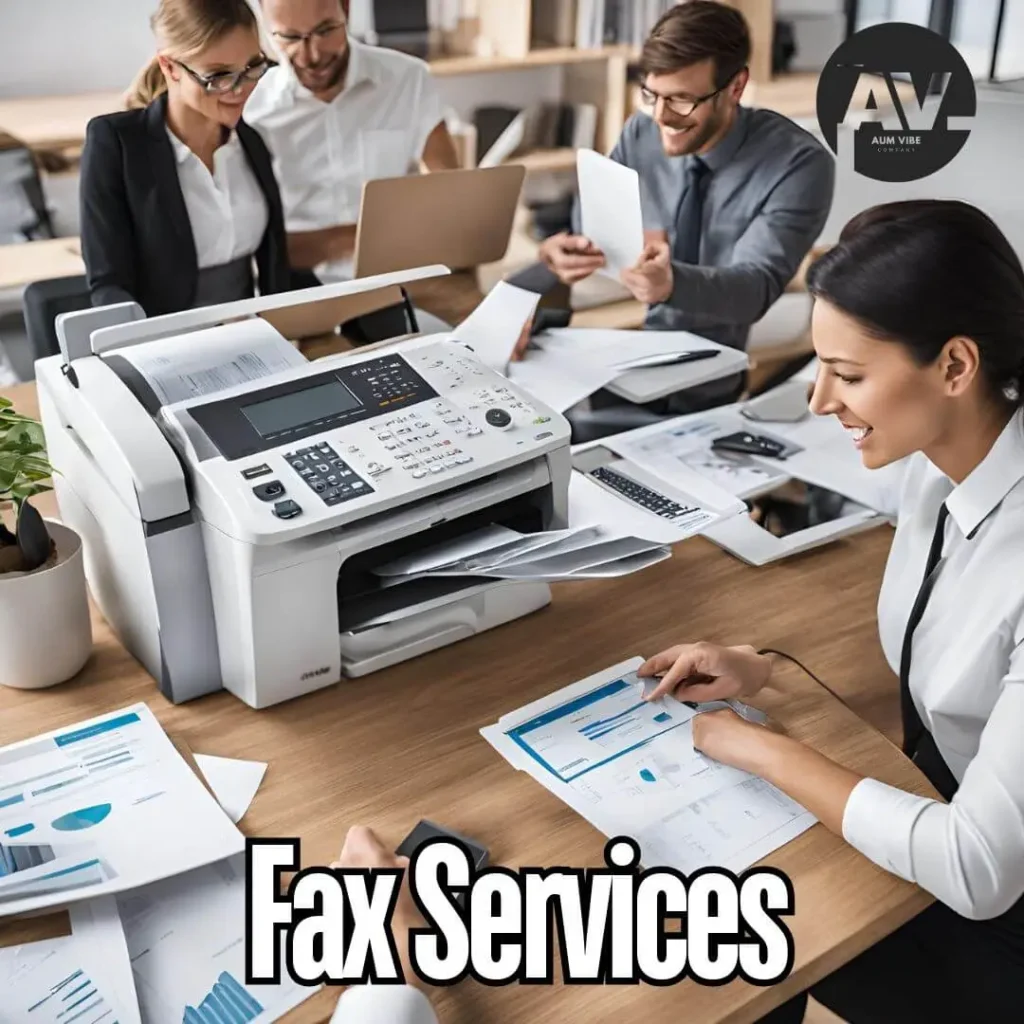 Employees transitioning from using traditional fax machines to online fax services to improve business efficiency