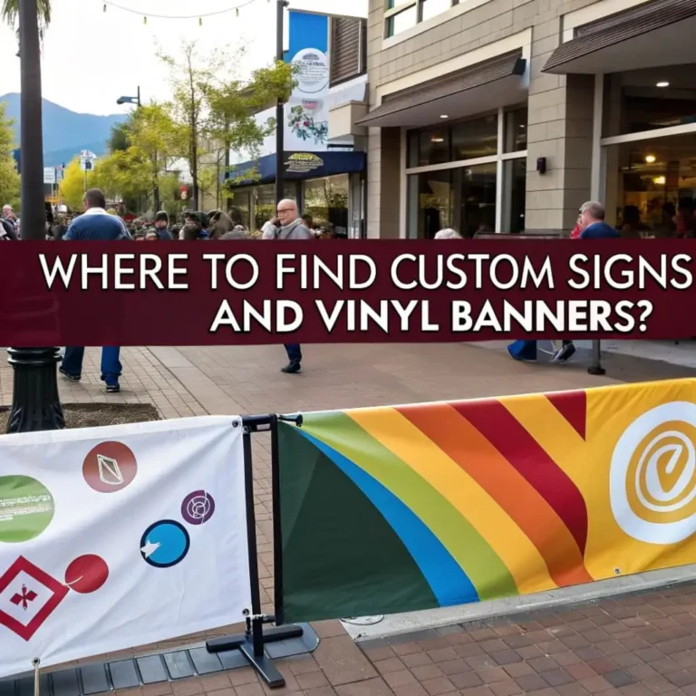 Where to Find Custom Signs and Vinyl Banners